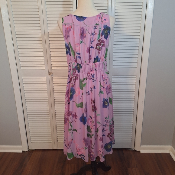 Talbots Georgette Botanical Floral Dress Sz 8P NWT *V - Picture 6 of 9